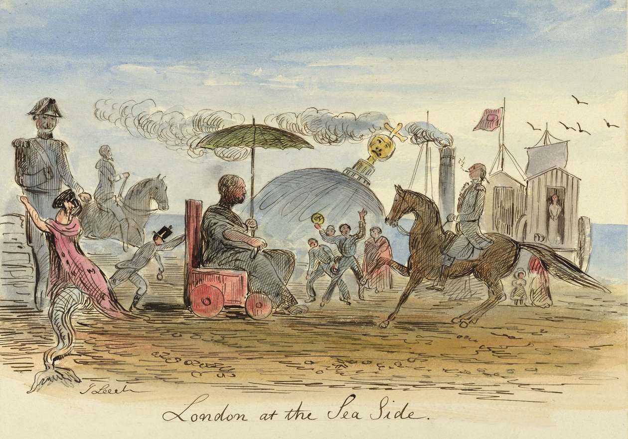 London at the Sea Side, pub.1844 od John Leech