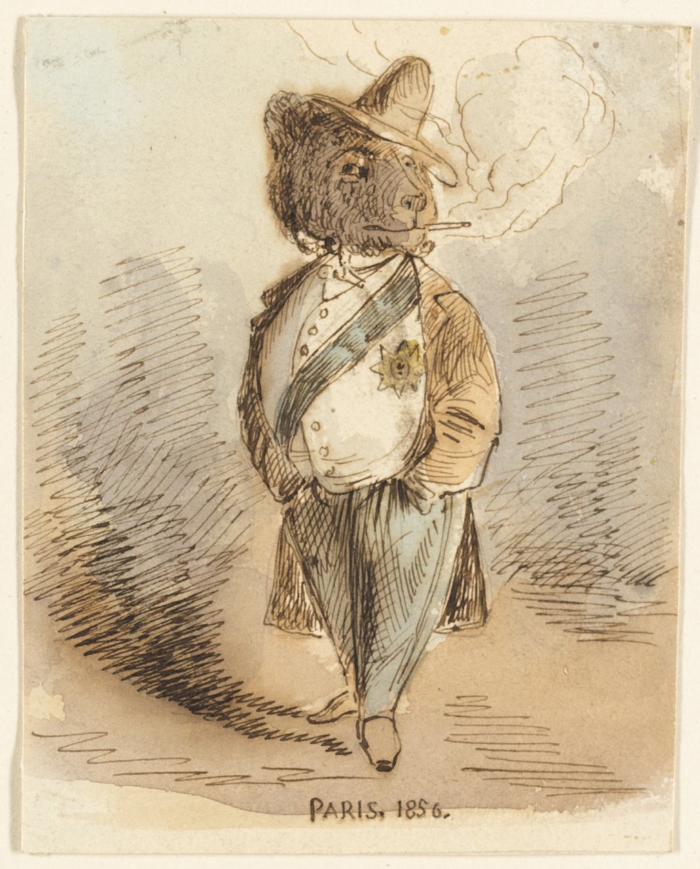 Paříž 1856 od John Leech