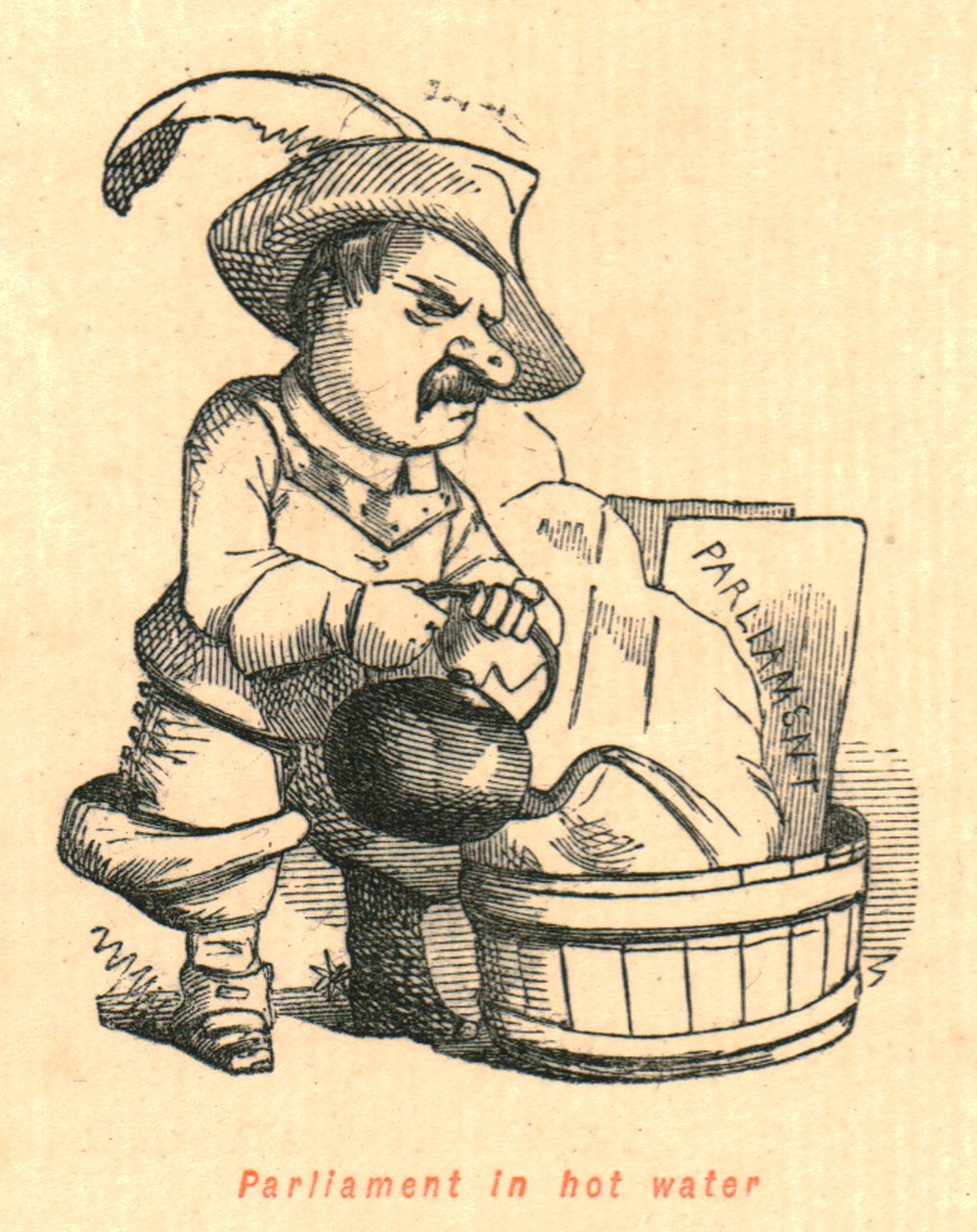 Parlament v horké vodě, 1897. od John Leech