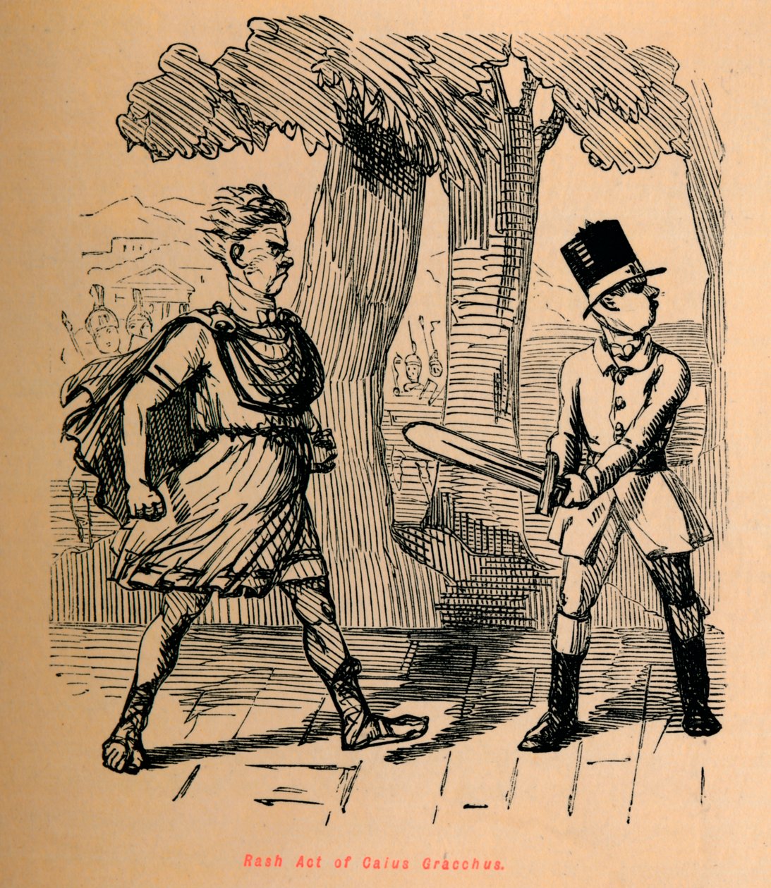 Rash Act of Gaius Gracchus, 1852 od John Leech