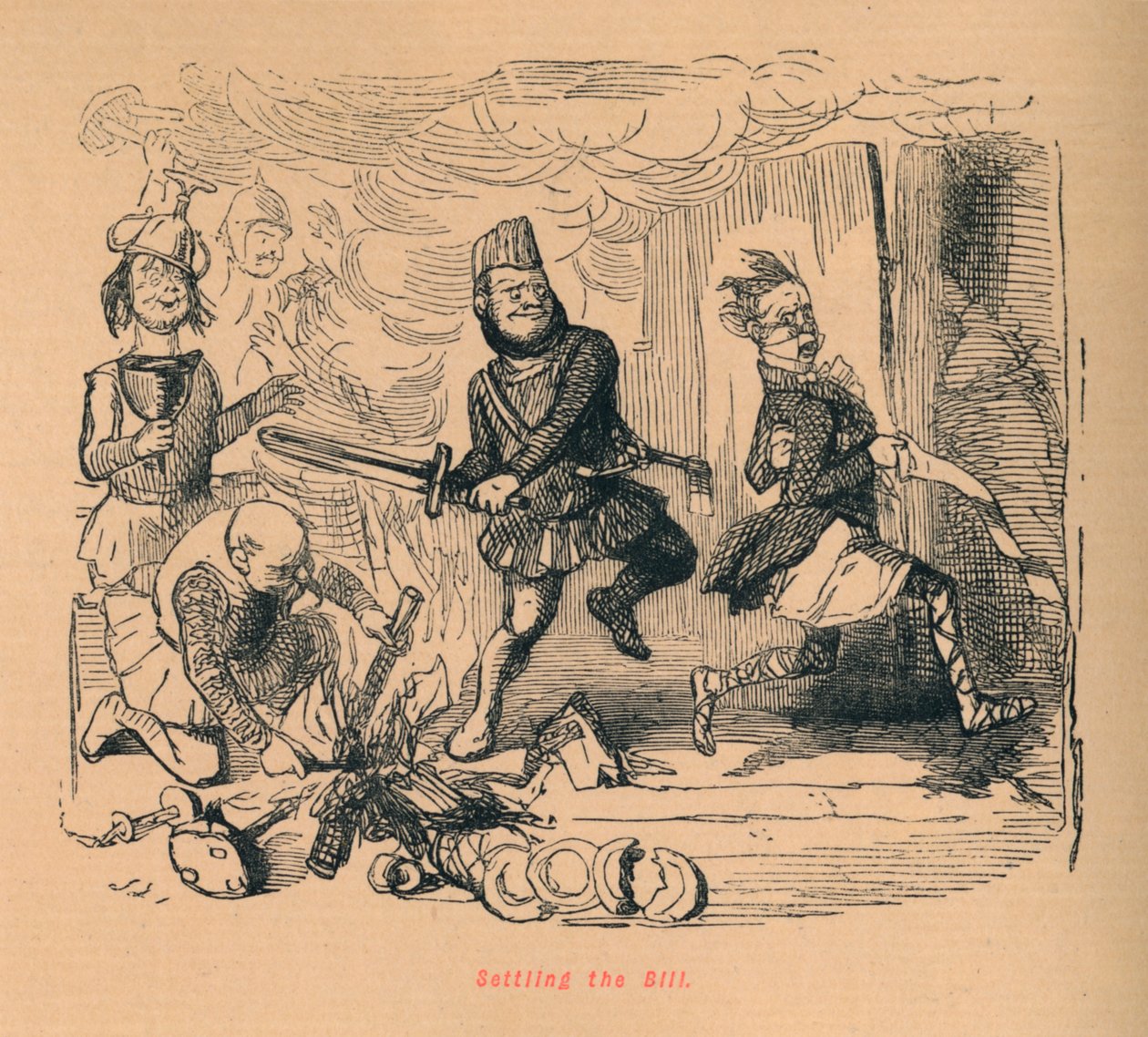 Vyrovnání účtu, c1860, c1860 od John Leech