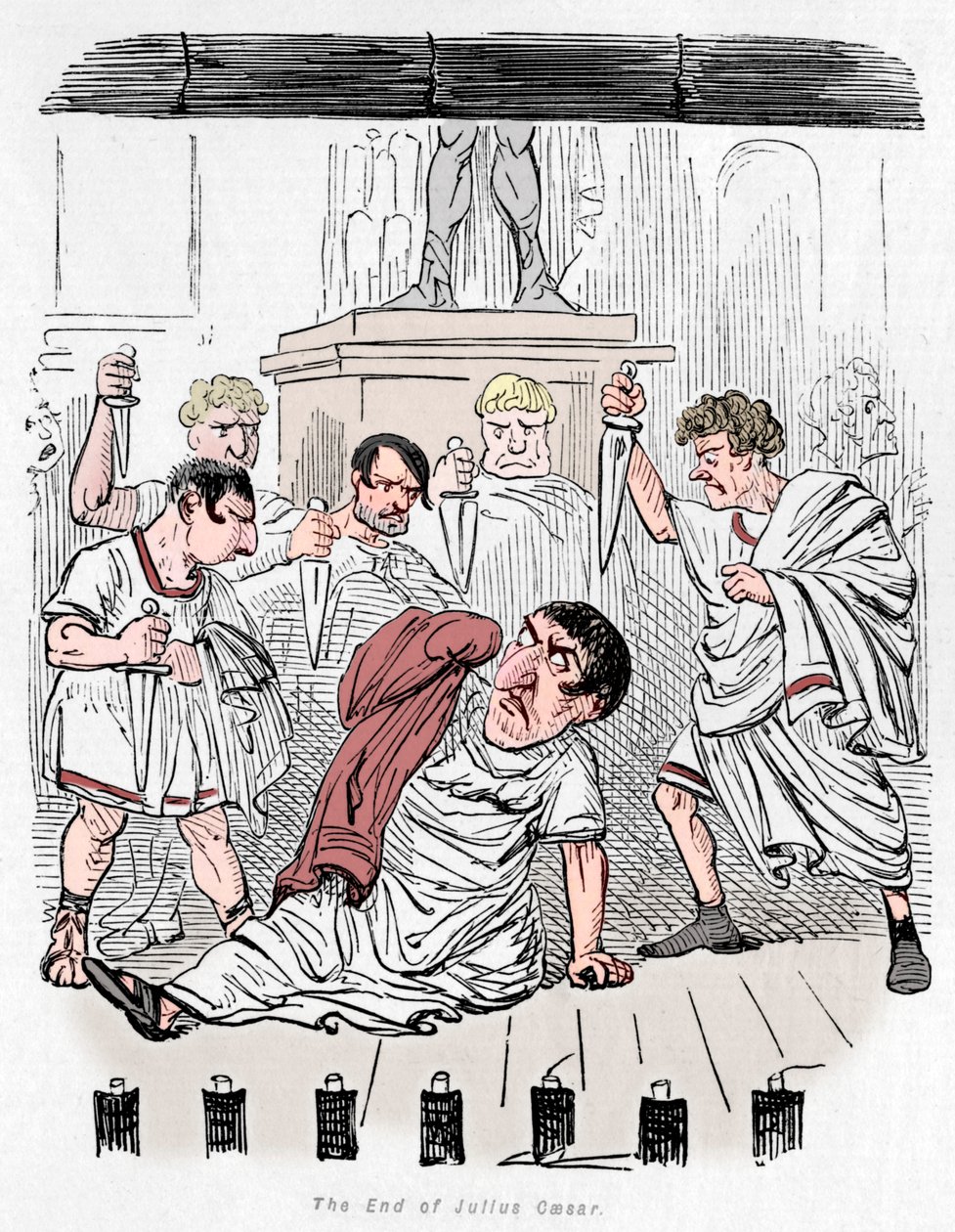 Konec Julia Caesara, 1852 od John Leech