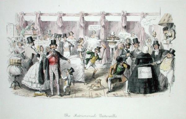 Manželé Tattersalls od John Leech