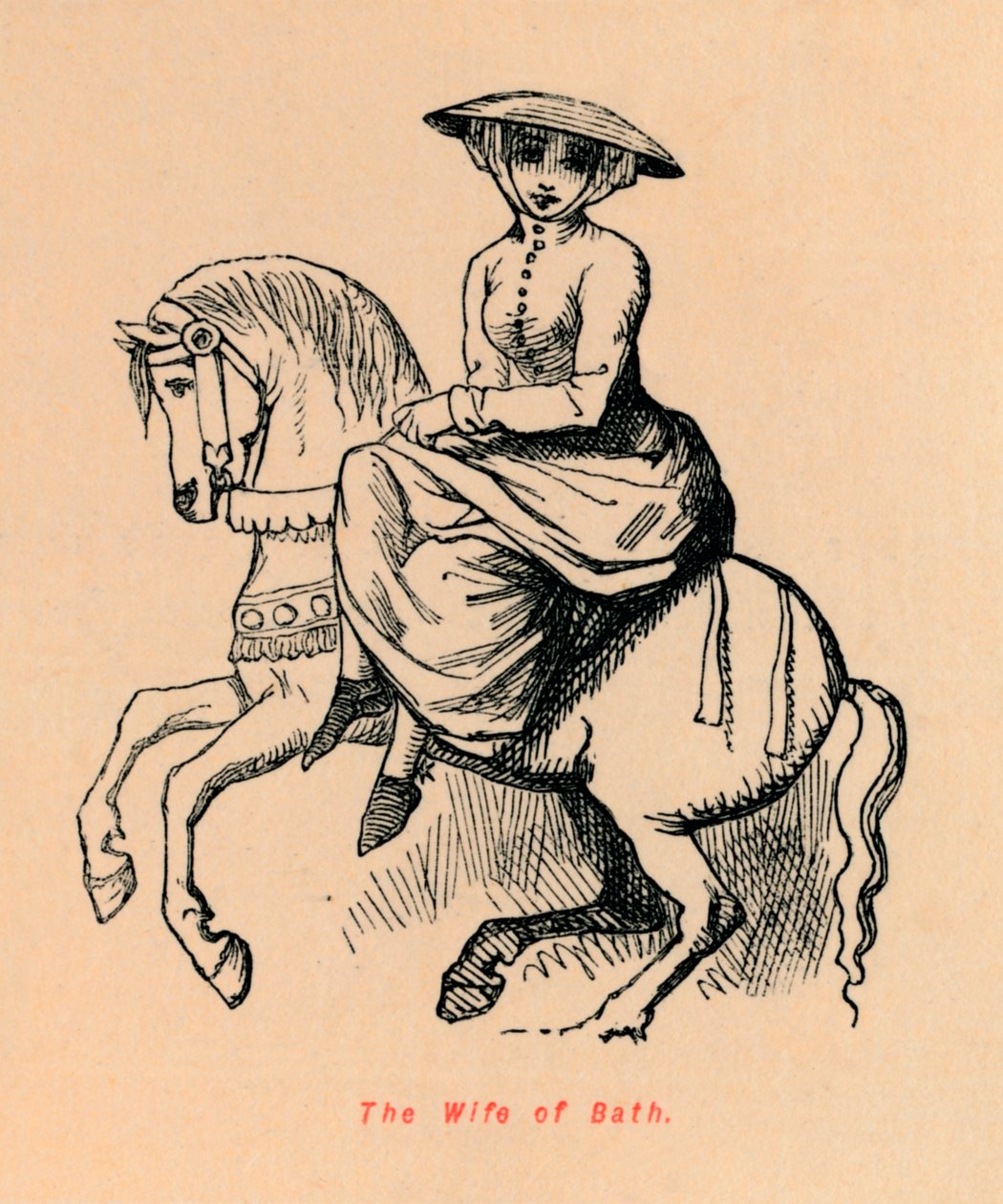 The Wife of Bath, c1860, c1860 od John Leech