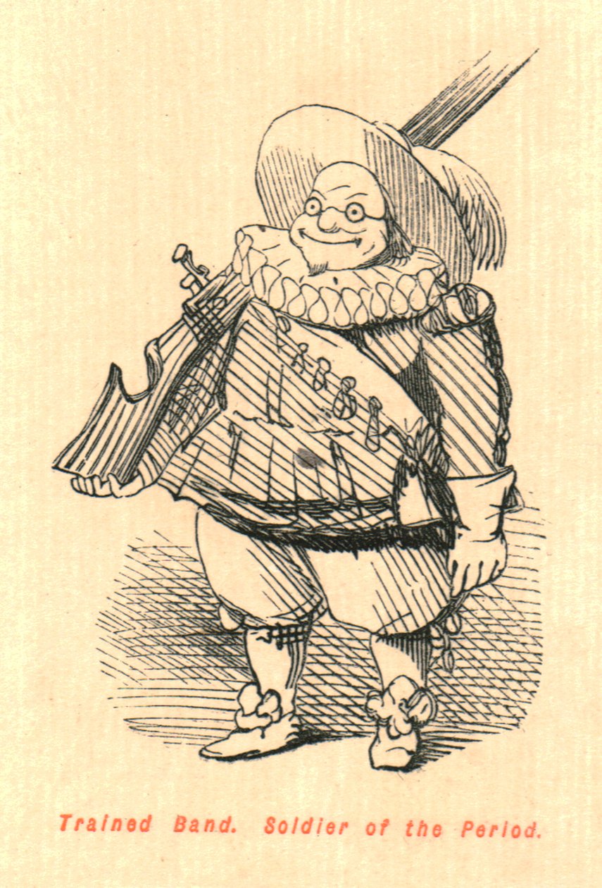 Vyškolená kapela. Voják doby, 1897. od John Leech