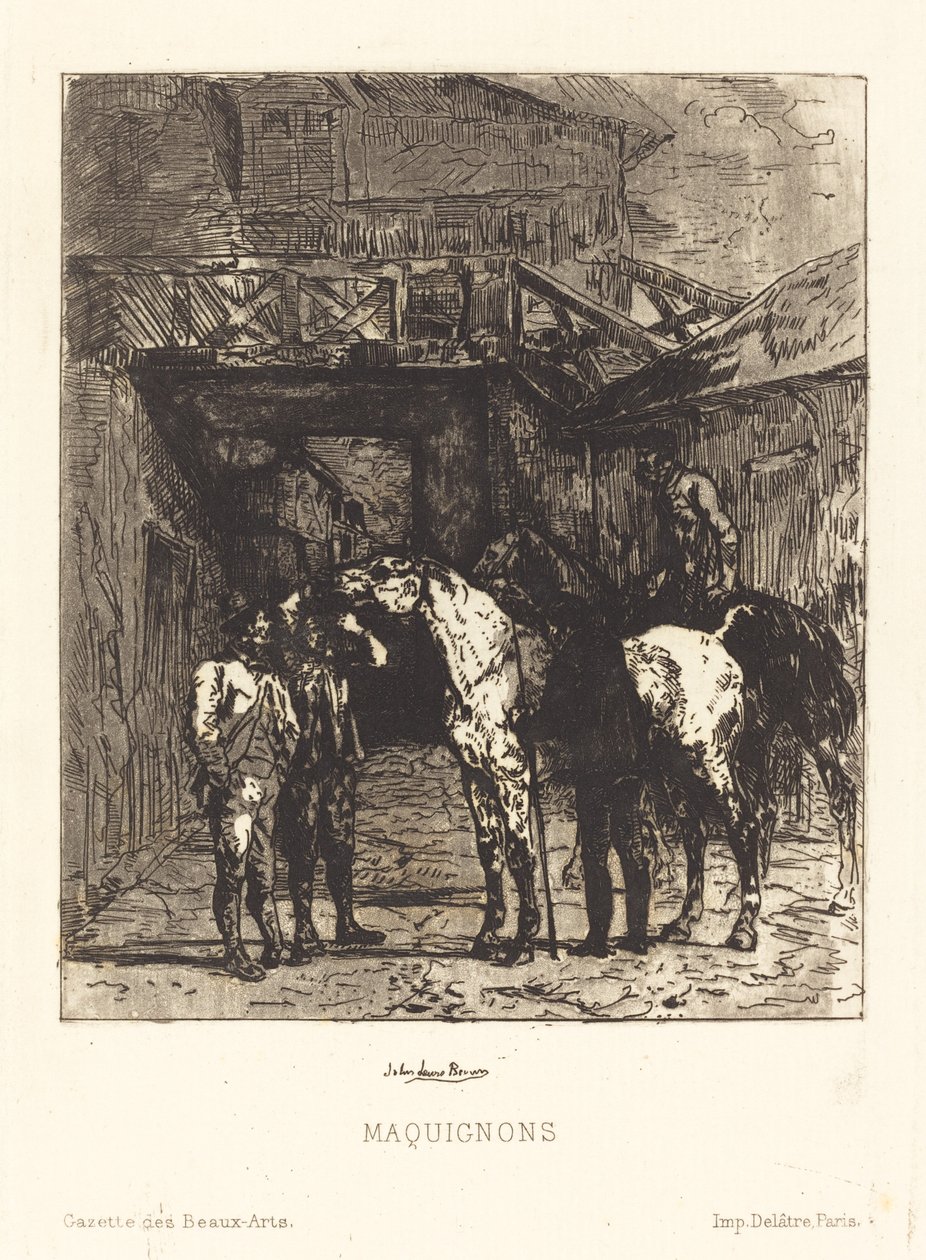 Maquignons (prodejci koní) od John Lewis Brown