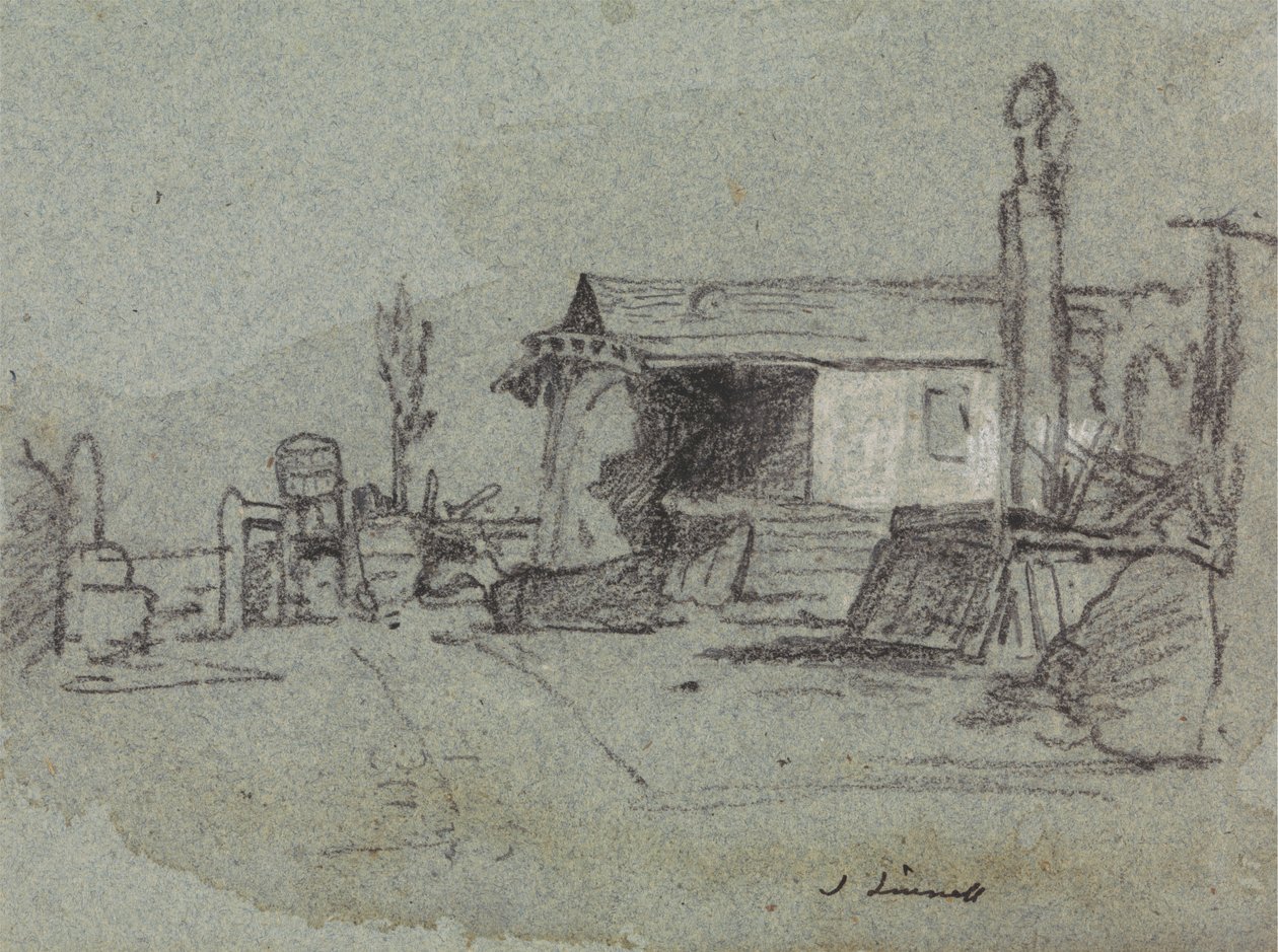 Scéna na Edgware Road, Londýn od John Linnell
