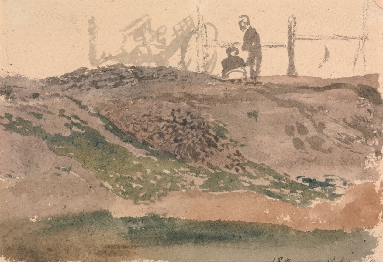 Figury na bance, Kensington Gravel Pits od John Linnell