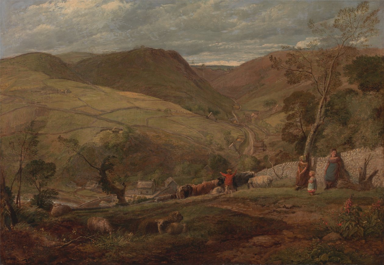 Hanson Toot, pohled na Dovedale od John Linnell