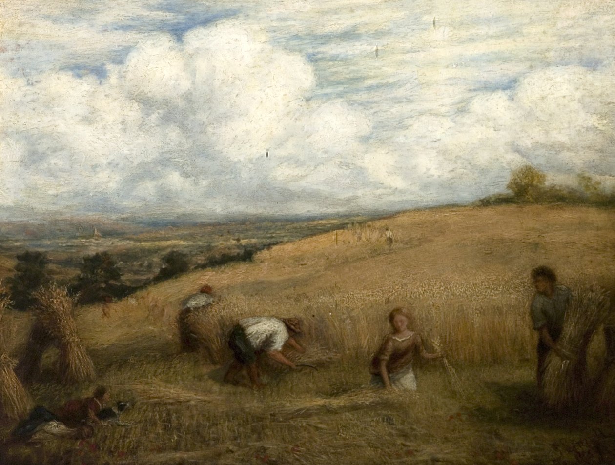 Sklizeň, 1857 od John Linnell