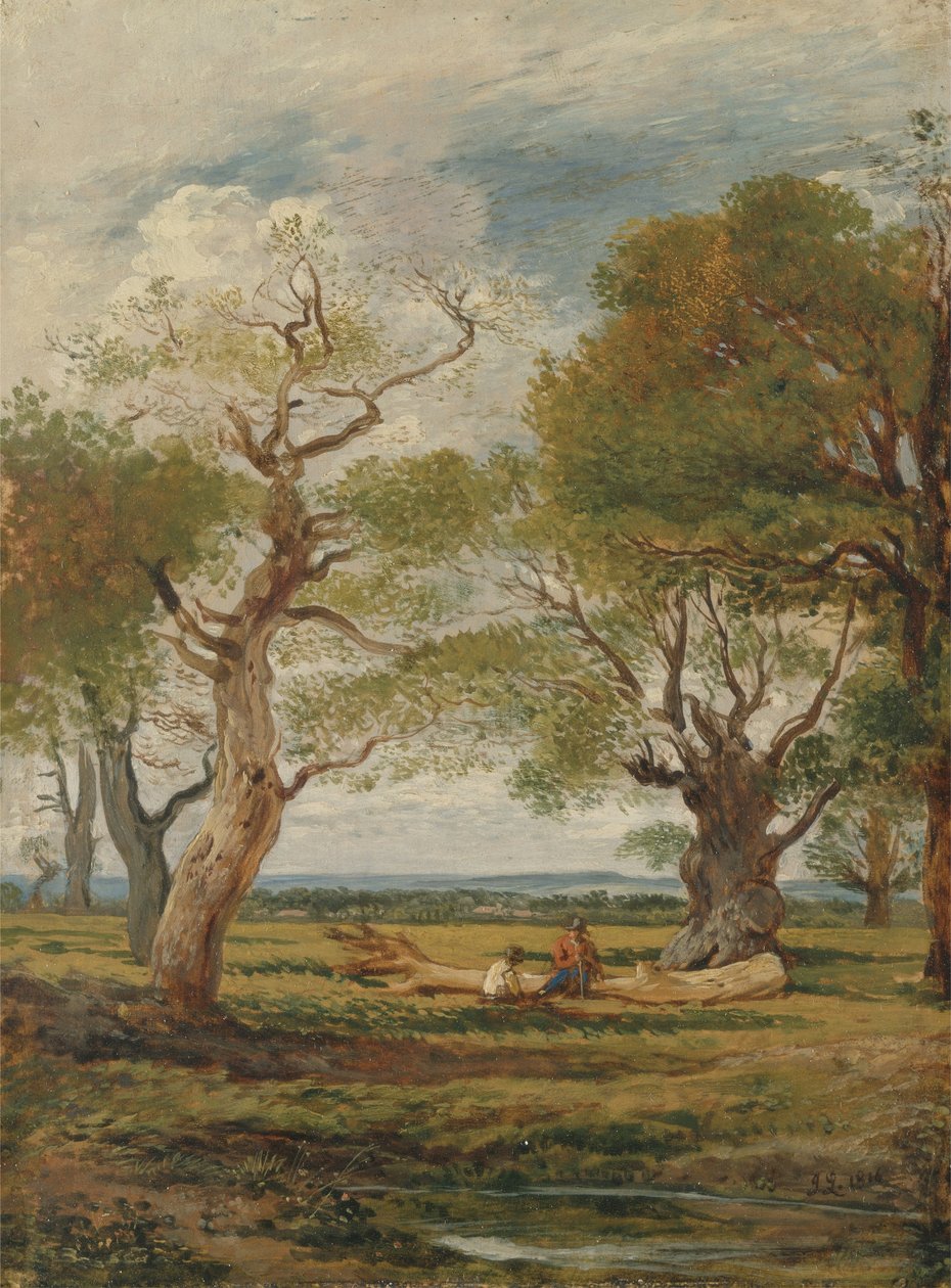 Krajina s postavami od John Linnell