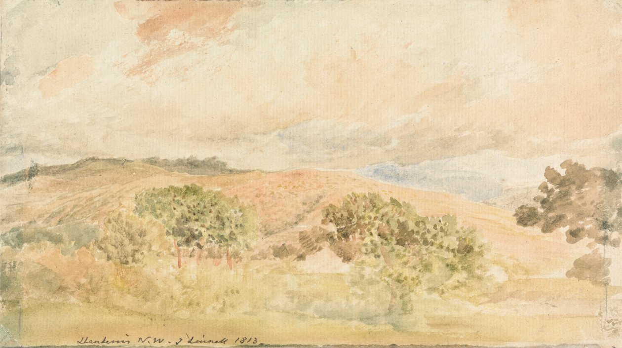 Llanberis, Severní Wales od John Linnell