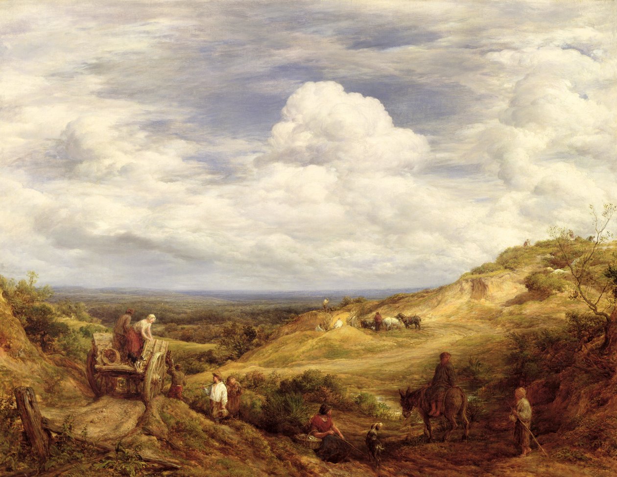 Pískovny, Hampstead Heath, 1849 od John Linnell