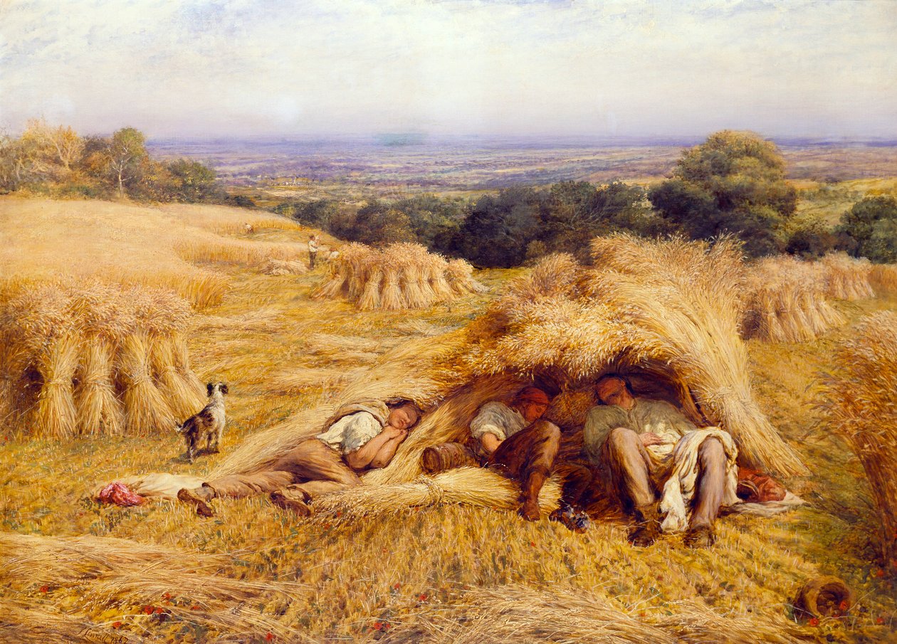 Polední odpočinek, 1862 od John Linnell