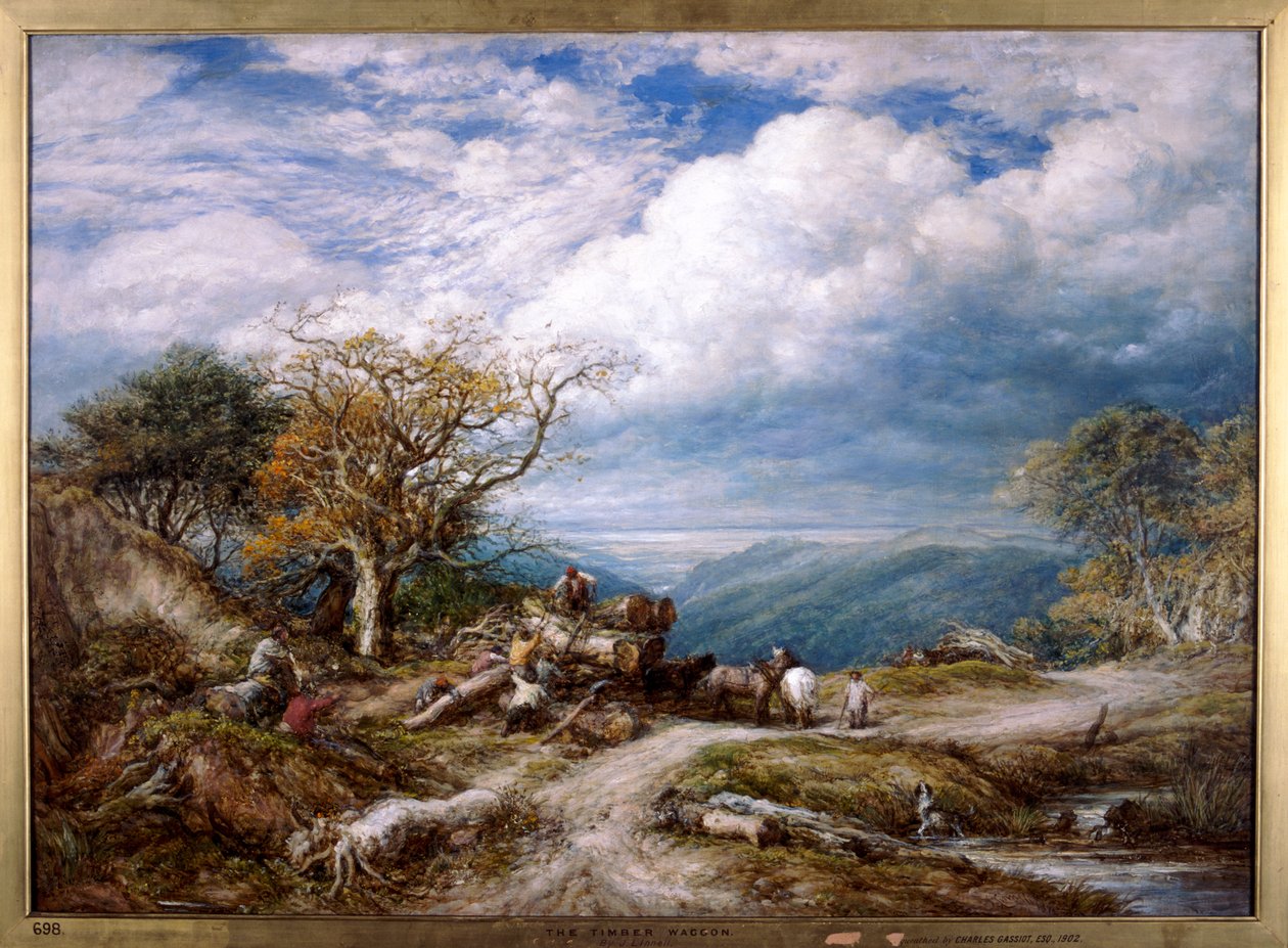 "Vagón dřeva", 1872. od John Linnell