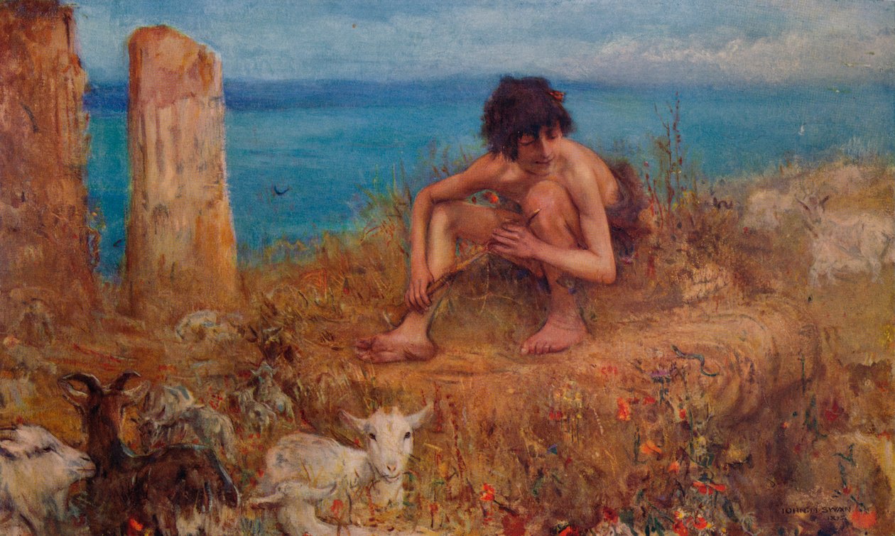 Pastýř koz, 1895 od John Macallan Swan