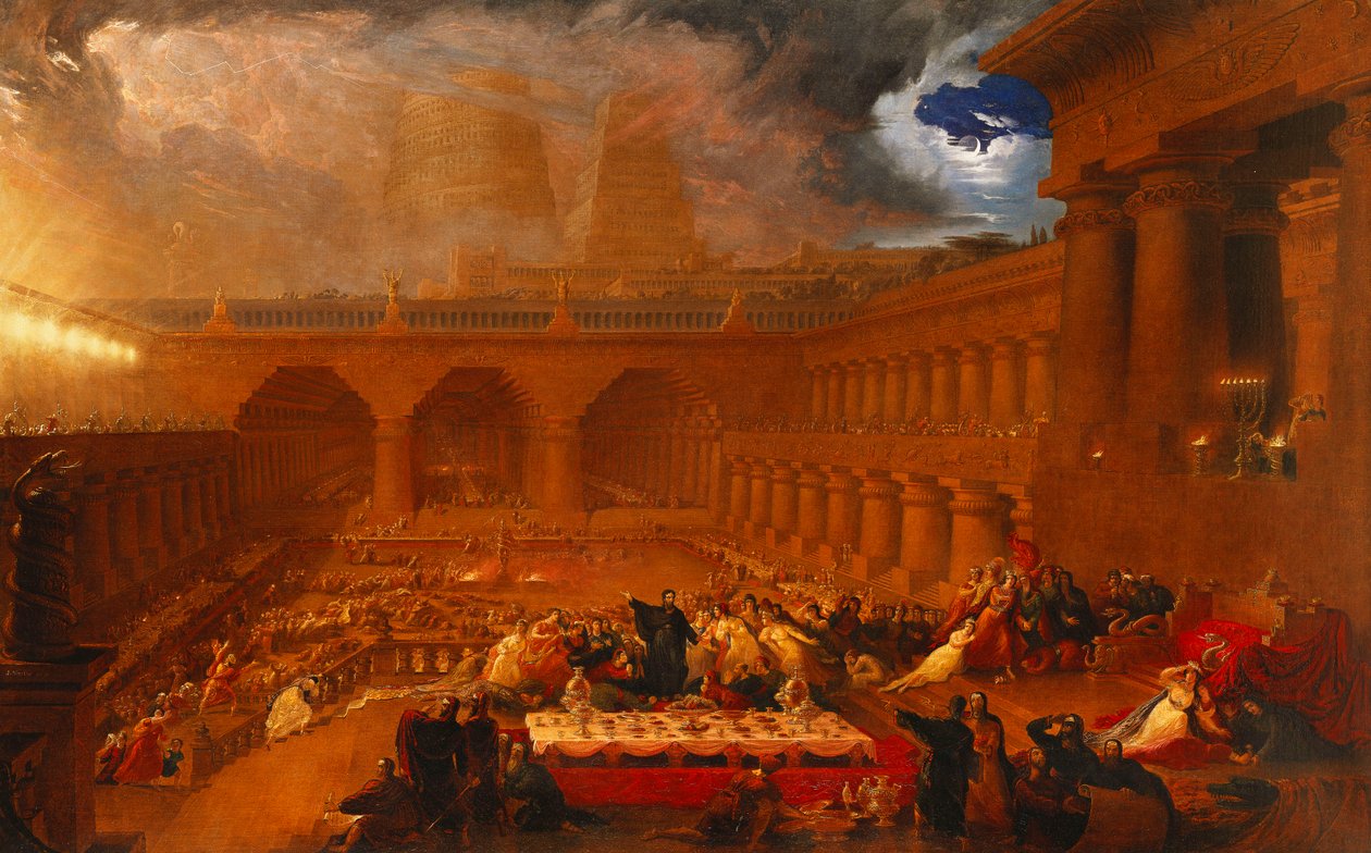 Belšazarův svátek, 1820 od John Martin