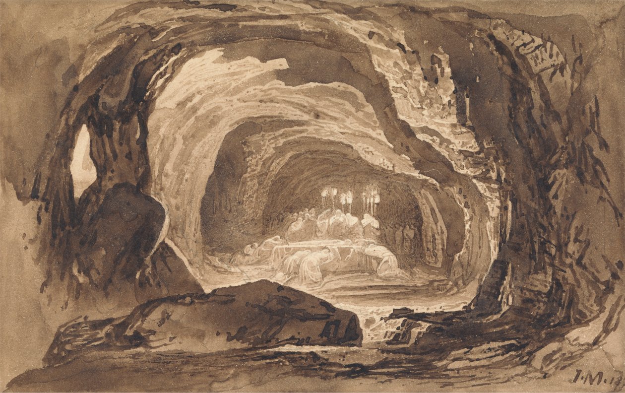 Pohřeb Sáry od John Martin