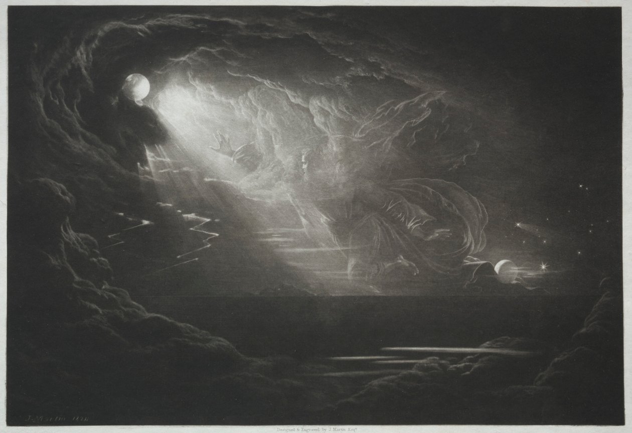 Ztracený ráj: Stvoření světla, 1824. od John Martin