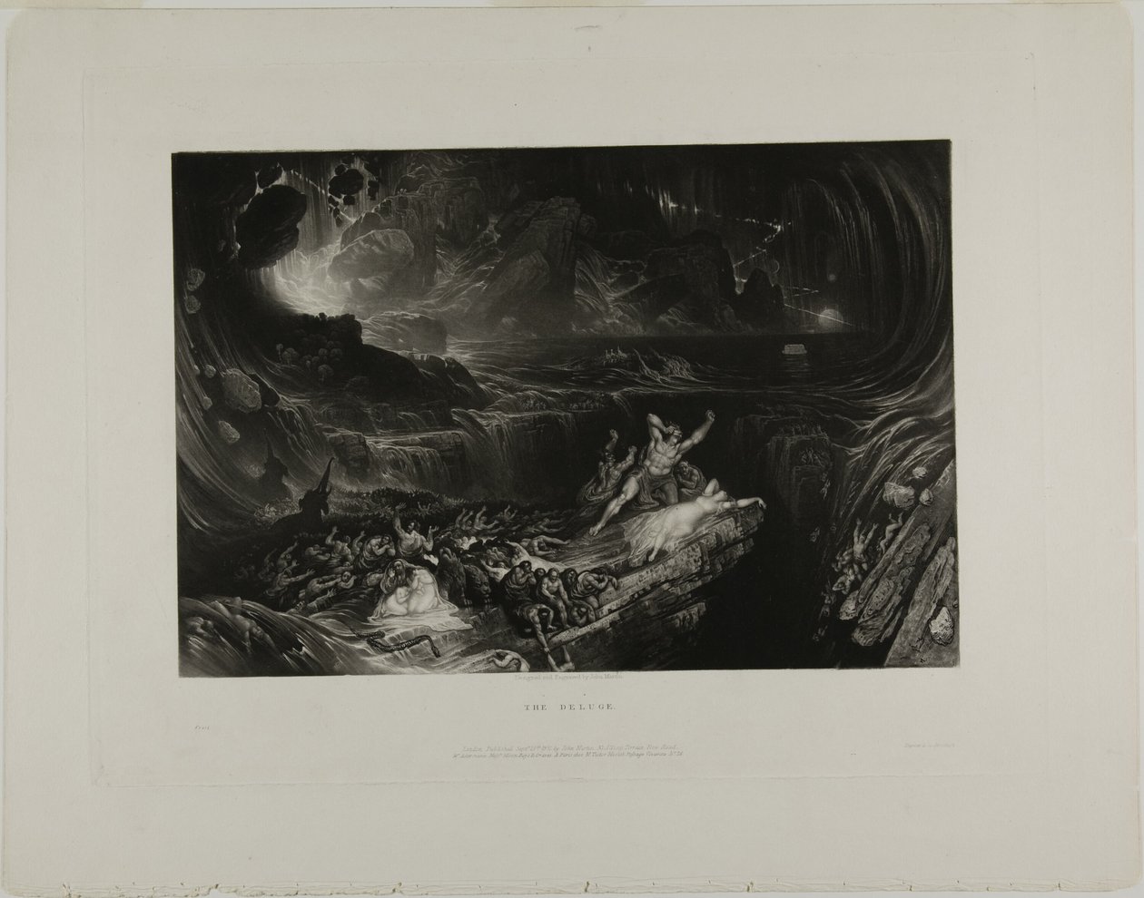 Potopa, z ilustrací Bible od John Martin