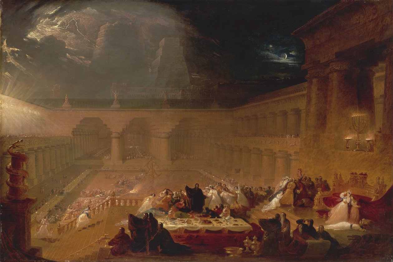 Svátek Belšazar, 1820. od John Martin