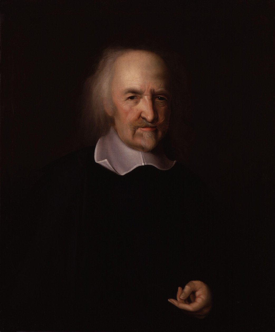 Portrét Thomase Hobbese, 1669-70 od John Michael Wright