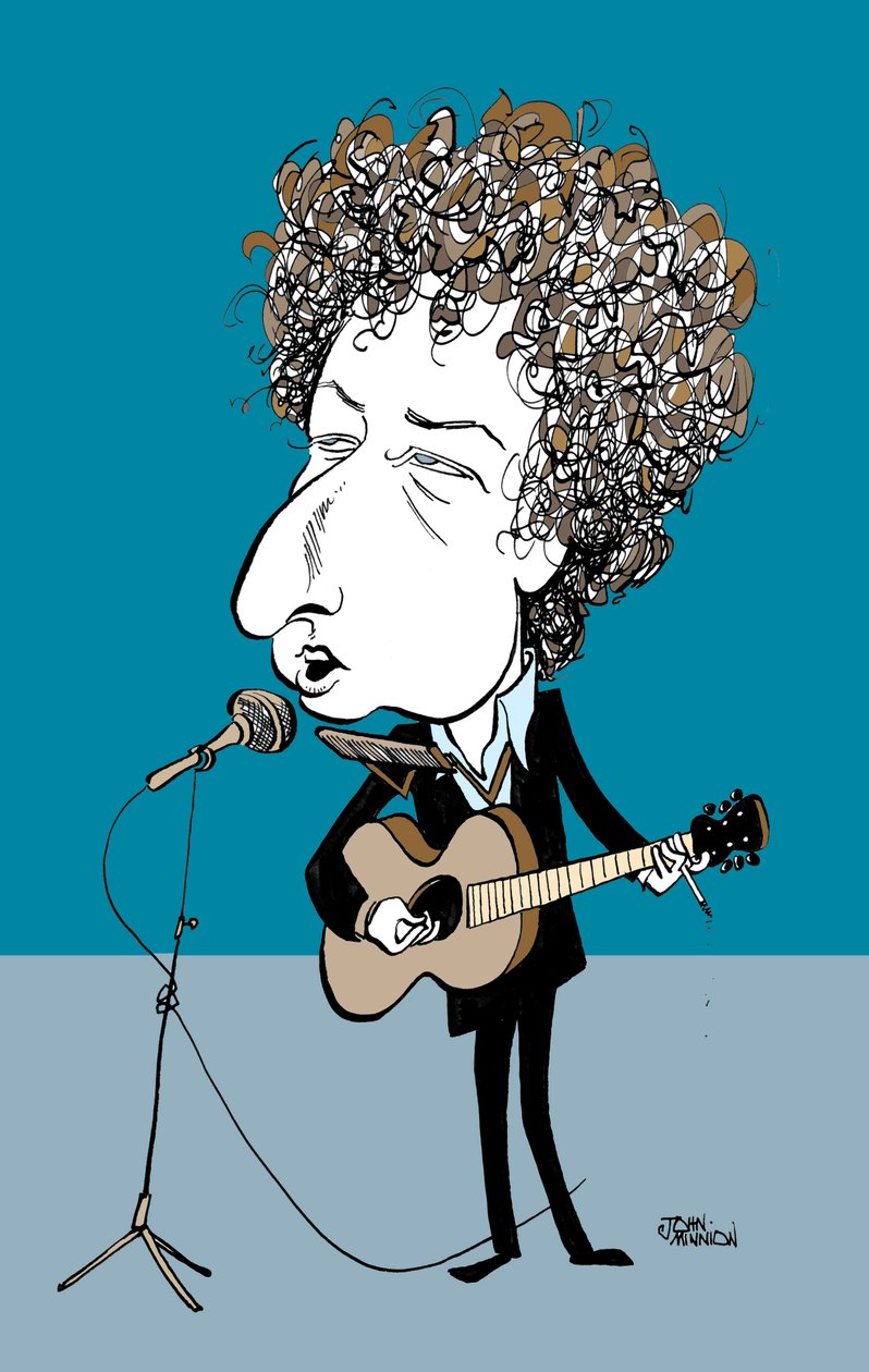 Bob Dylan (kresba) od John Minnion
