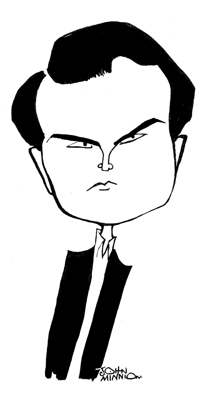 Jimmy Carr - karikatura od Johna Minniona od John Minnion