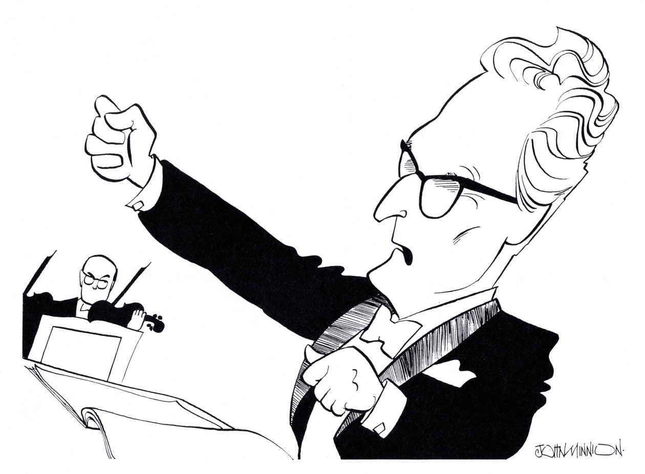 Otto Klemperer - karikatury od John Minnion
