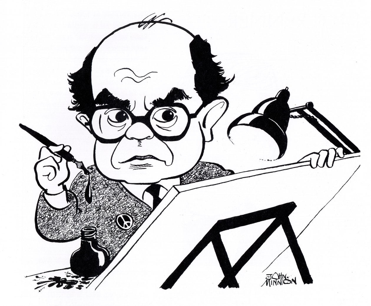 Vicky (Victor Weisz), karikatura od John Minnion