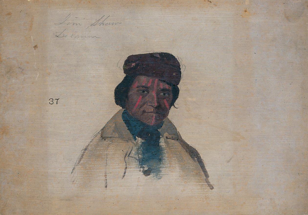 Jim Shaw, Delaware, 1837 od John Mix Stanley