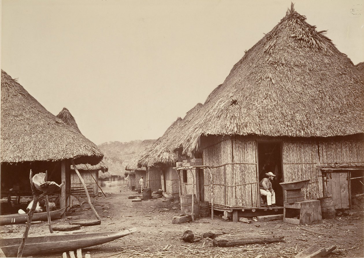 Tropická scenérie, ulice, Chipigana, 1871. od John Moran