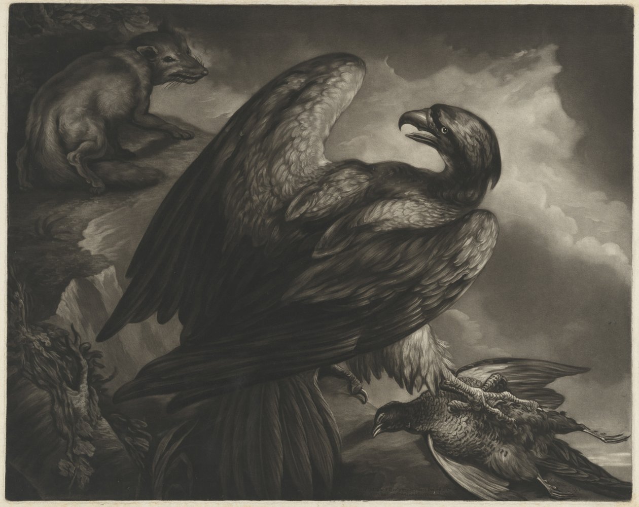 Orel a Liška od John Murphy after James Northcote
