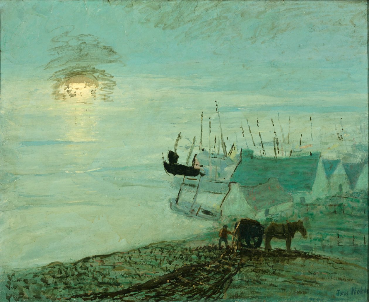 Plážová scéna (rubová strana 1929.6.79A) od John Noble