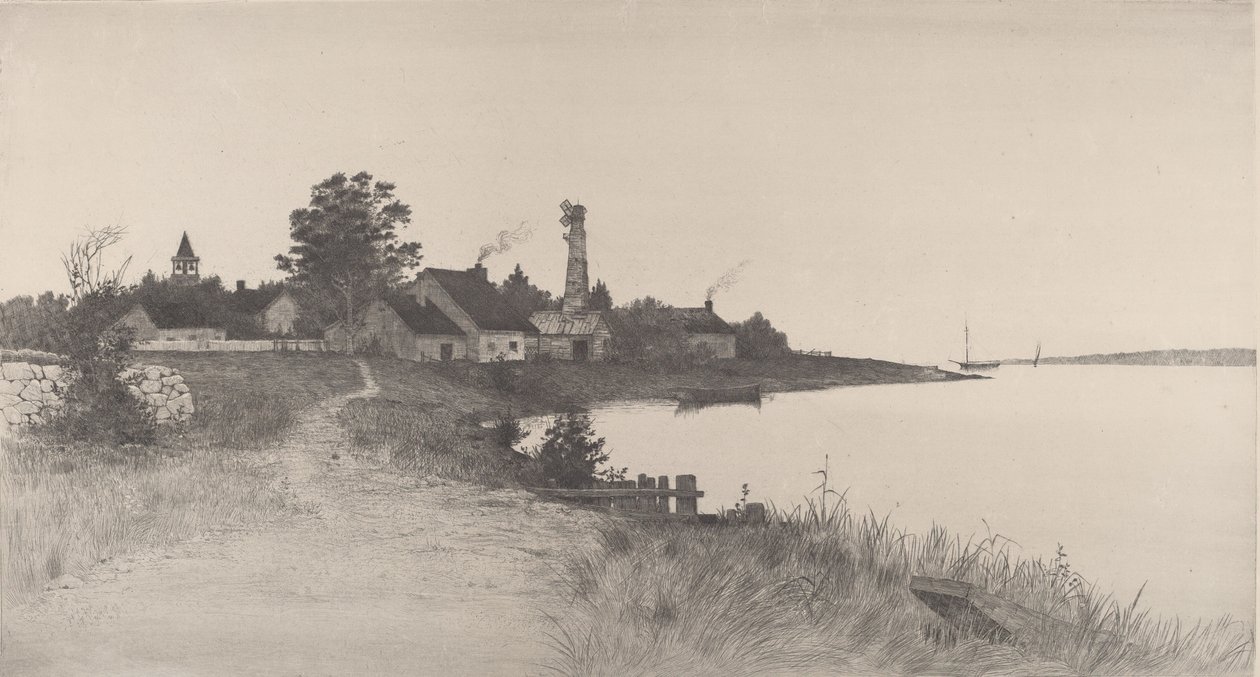 Pobřežní scéna bez názvu, 1891. od John O. Anderson