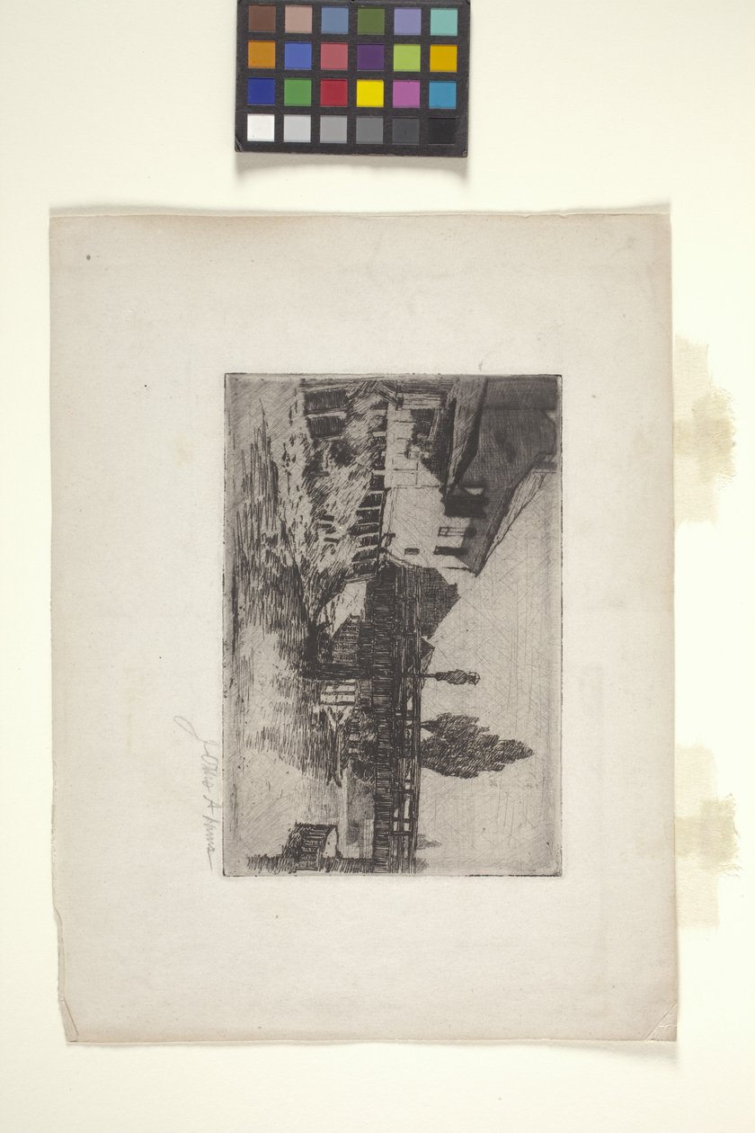 Bavarian Barn And Grainstack (lept) od John Otis Adams