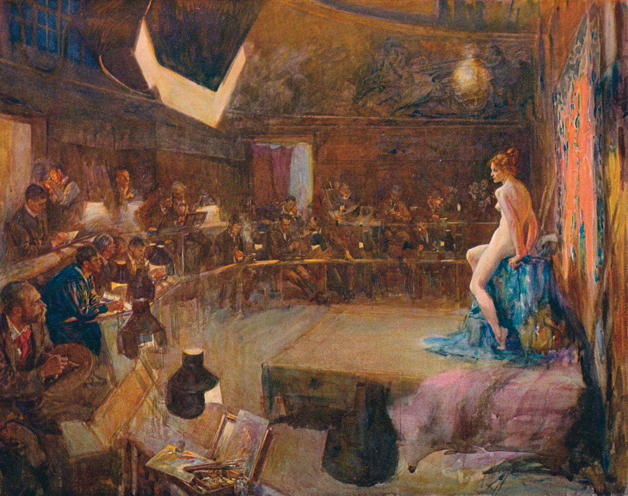 "Umělecká škola", c1884-1898, 1906. od John Percival Gulich