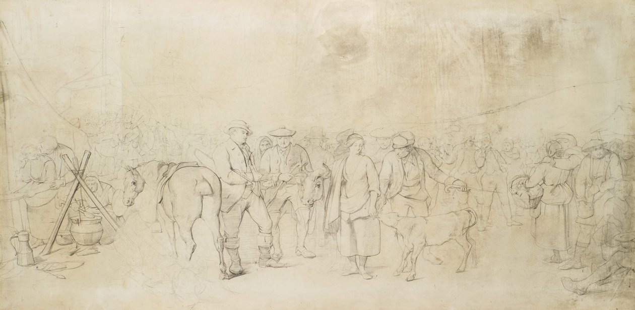 A Scotch Fair, c.1847 (tužka) od John Phillip