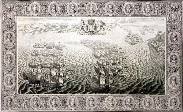 Armada (rytina z tapisérie) od John Pine