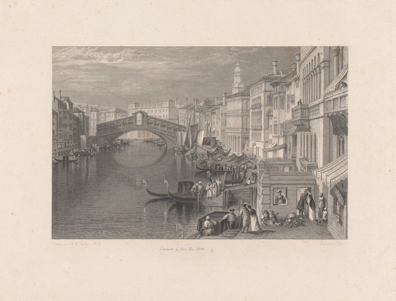Rialto, Benátky od John Pye