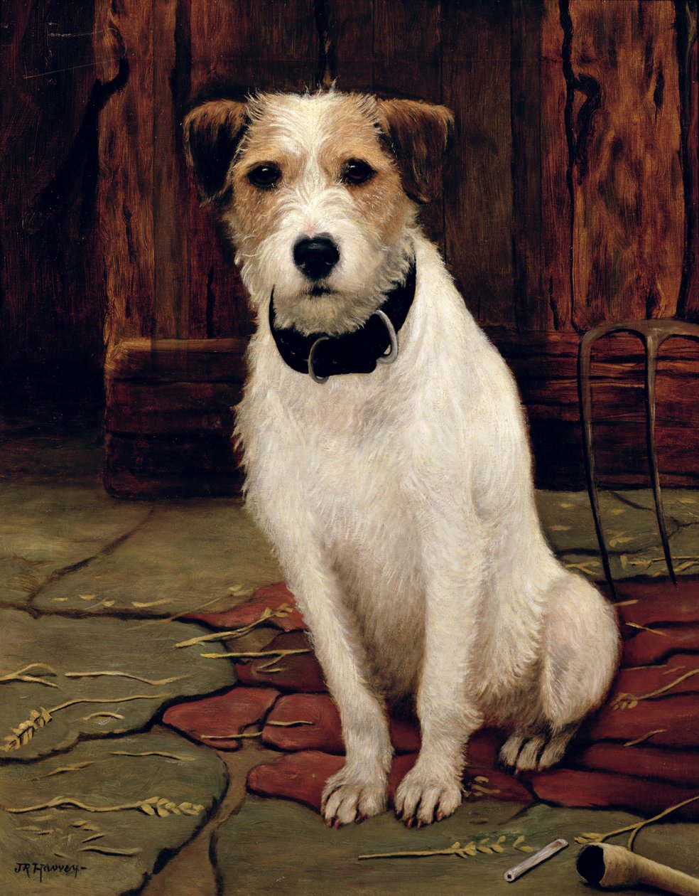 Portrét teriéra od John Rabone Harvey