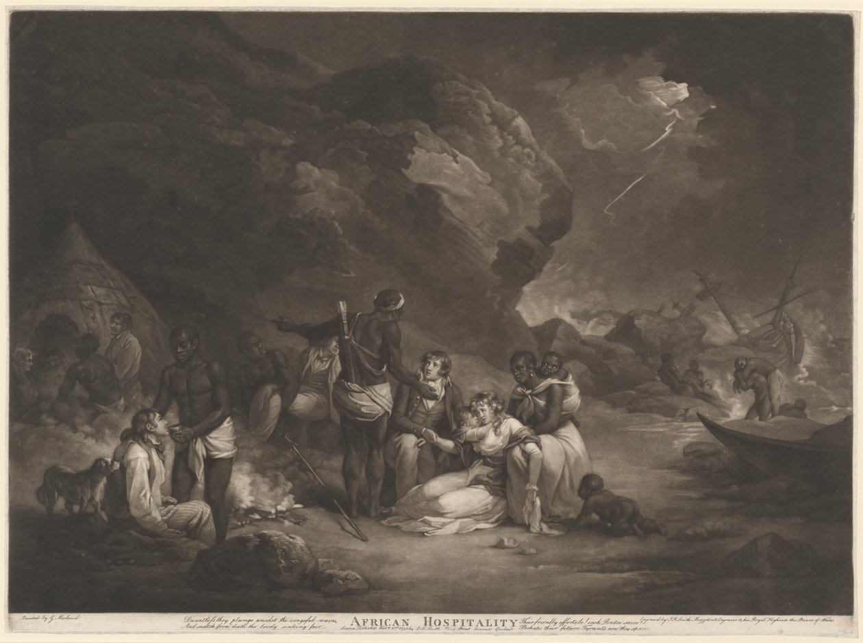 Africká pohostinnost, 1791. od John Raphael Smith