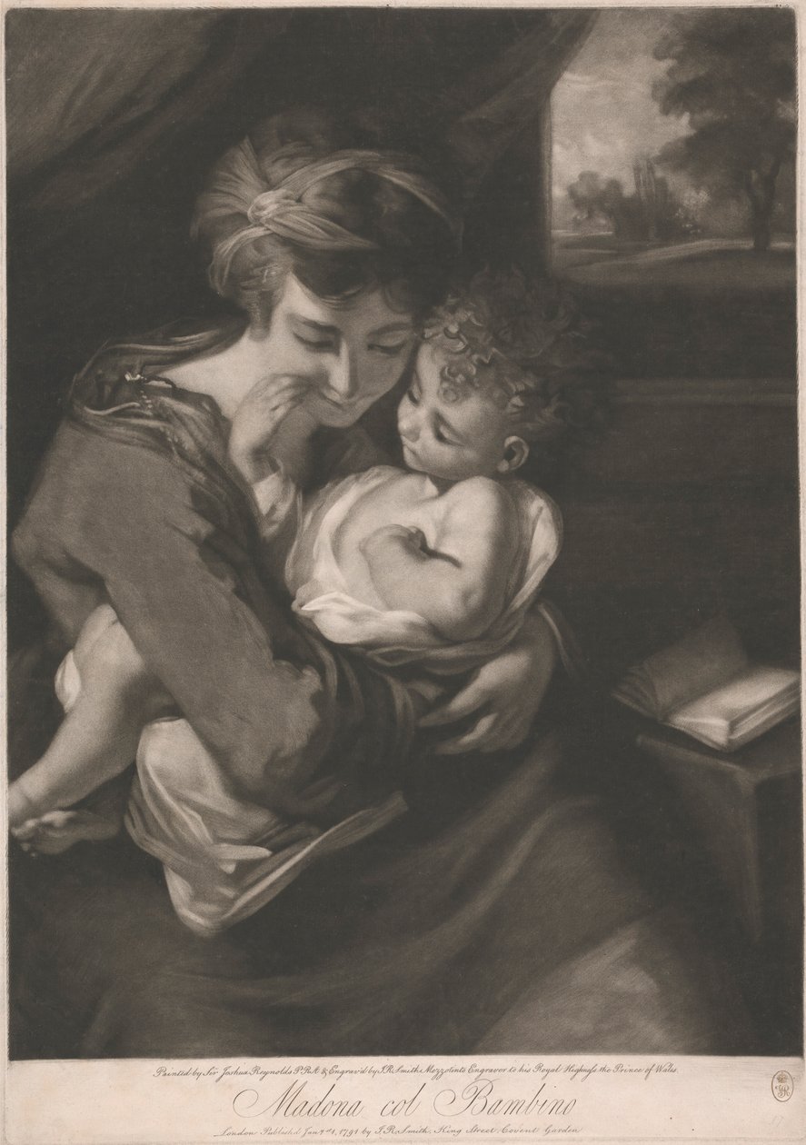Madona s dítětem od John Raphael Smith