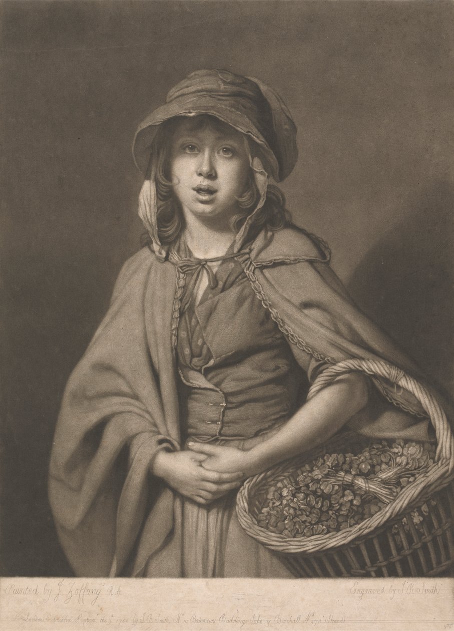 Dívka z řeřichy od John Raphael Smith