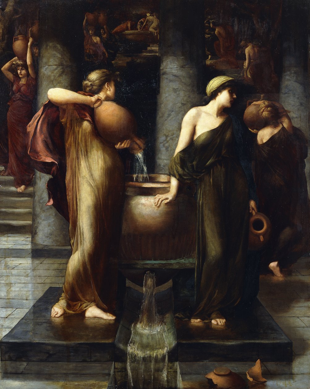 Práce Danaidů, 1878 od John Reinhard Weguelin