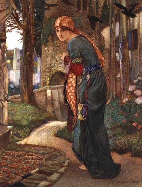 Isabella, z Dekameronu od Boccaccia od John Riley Wilmer