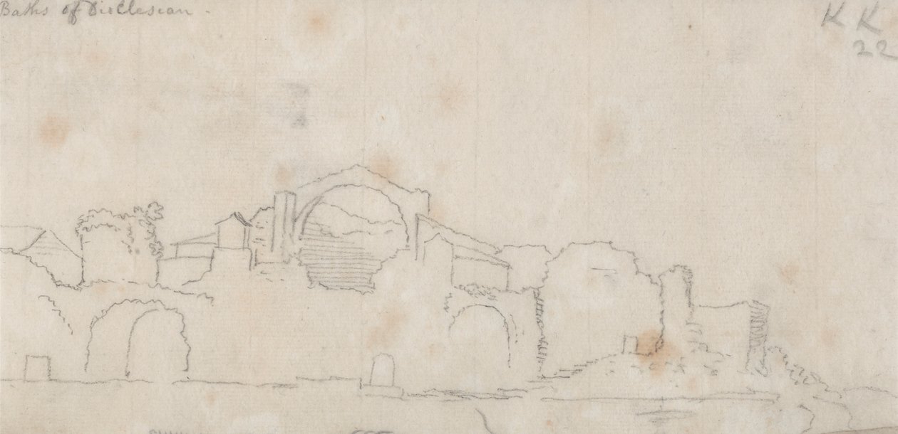 Baths of Dioclesian od John Robert Cozens