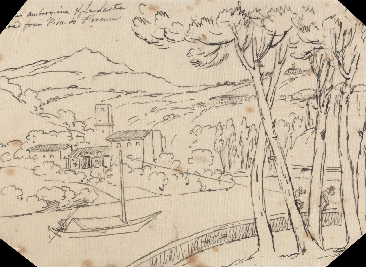 Mezi Ambrogianou a La Lastra od John Robert Cozens