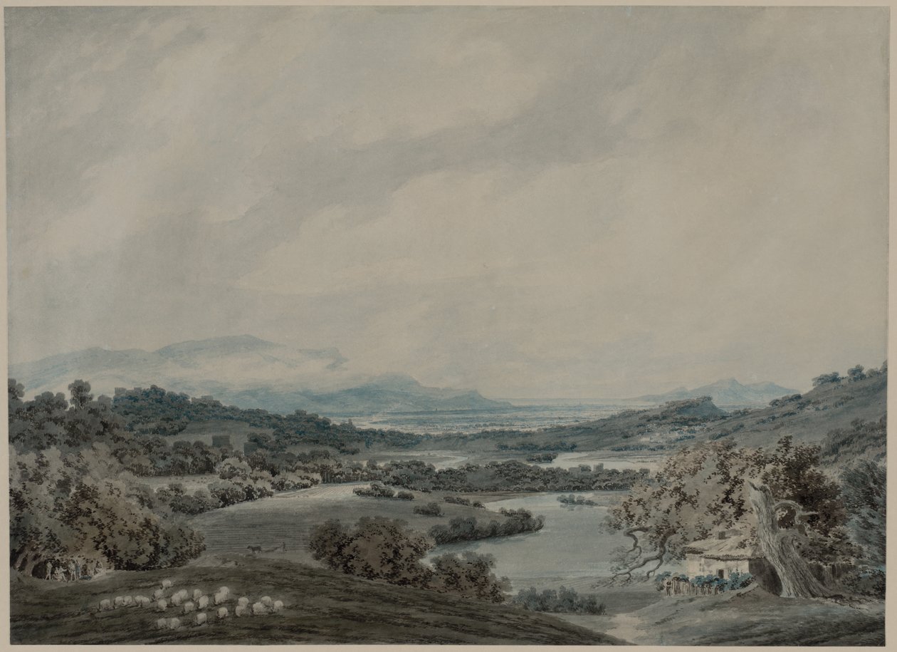 Italská krajina, c. 1790-1792. od John Robert Cozens