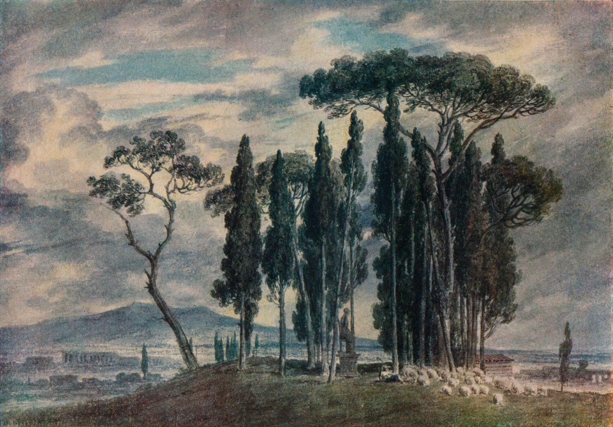 Villa Negroni, 18. století od John Robert Cozens